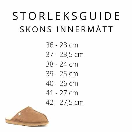 Lammastossut Axelda Turku Kastanja/Kreemi
